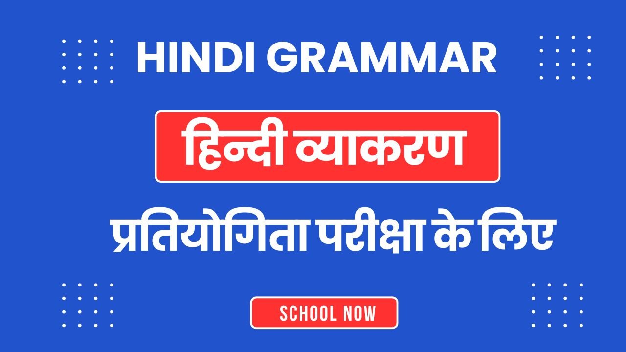 HINDI GRAMMAR PRACTICE TEST