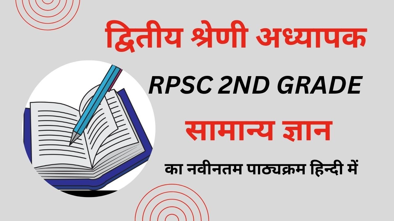 Rpsc 2nd Grade GK Syllabus in Hindi